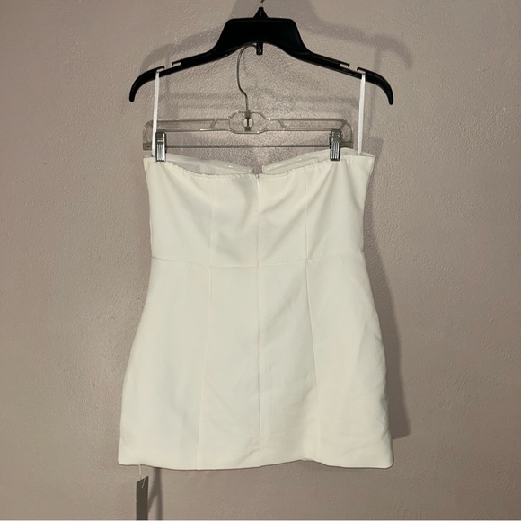 Missguided Cream Bow Detail Mini Dress - Picture 3 of 5